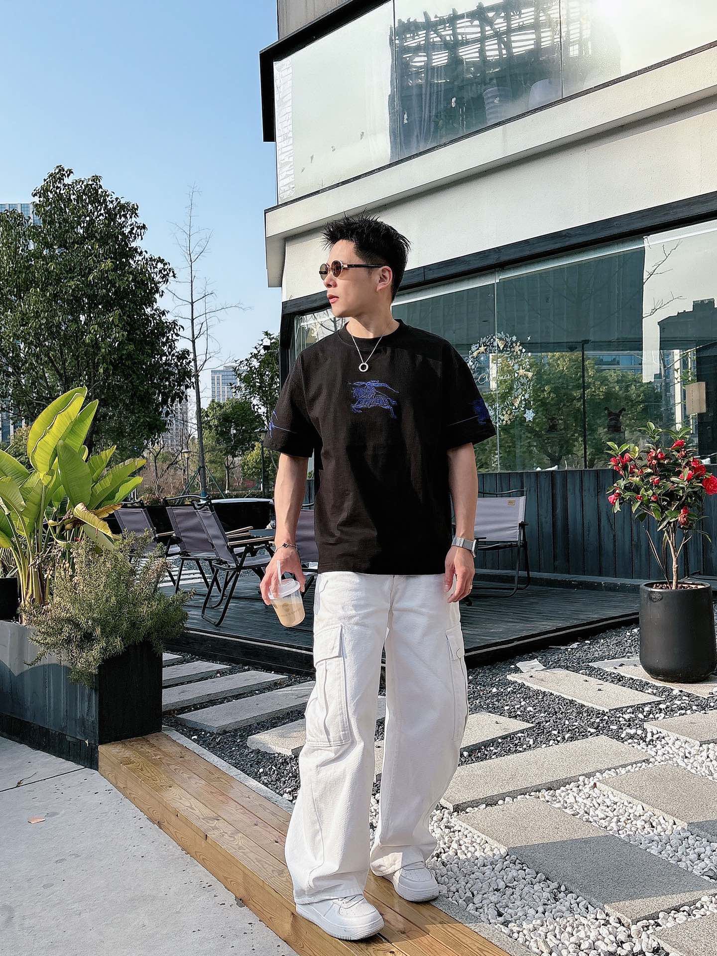 Burberry Embroidery T-Shirt