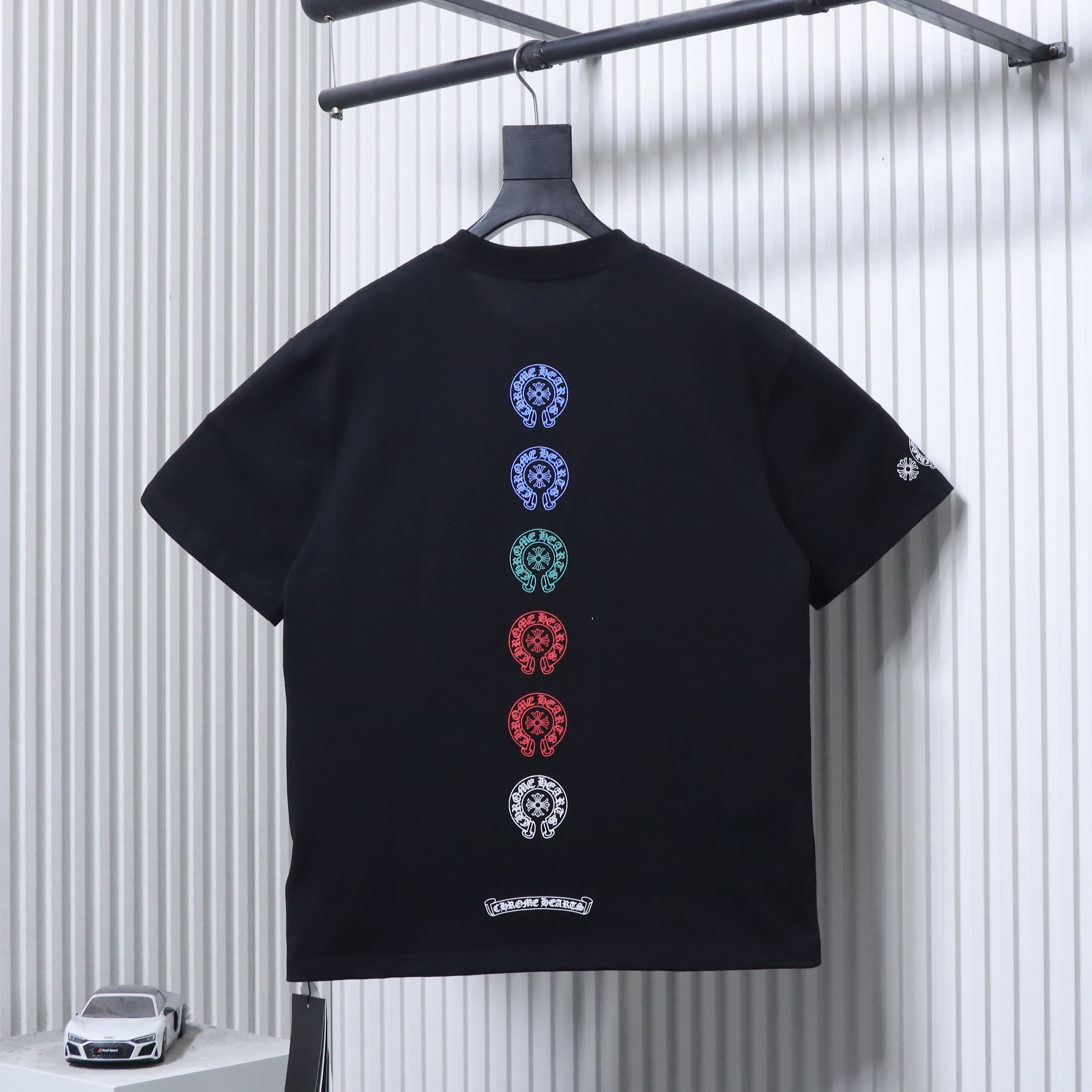     Chrome Hearts Multi-Color Cross Print T-Shirt 01