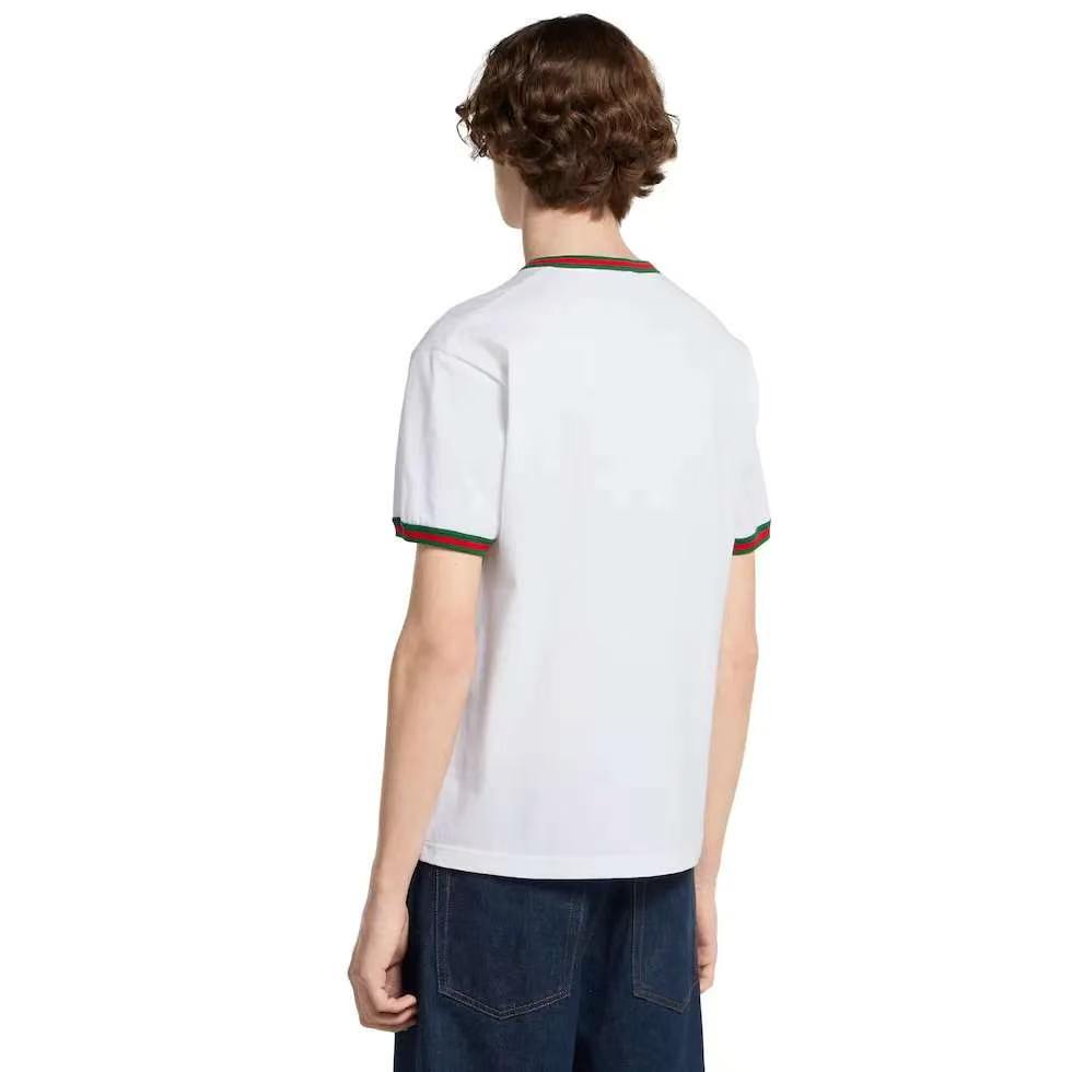 Gucci Embroidery Logo Green T-Shirt