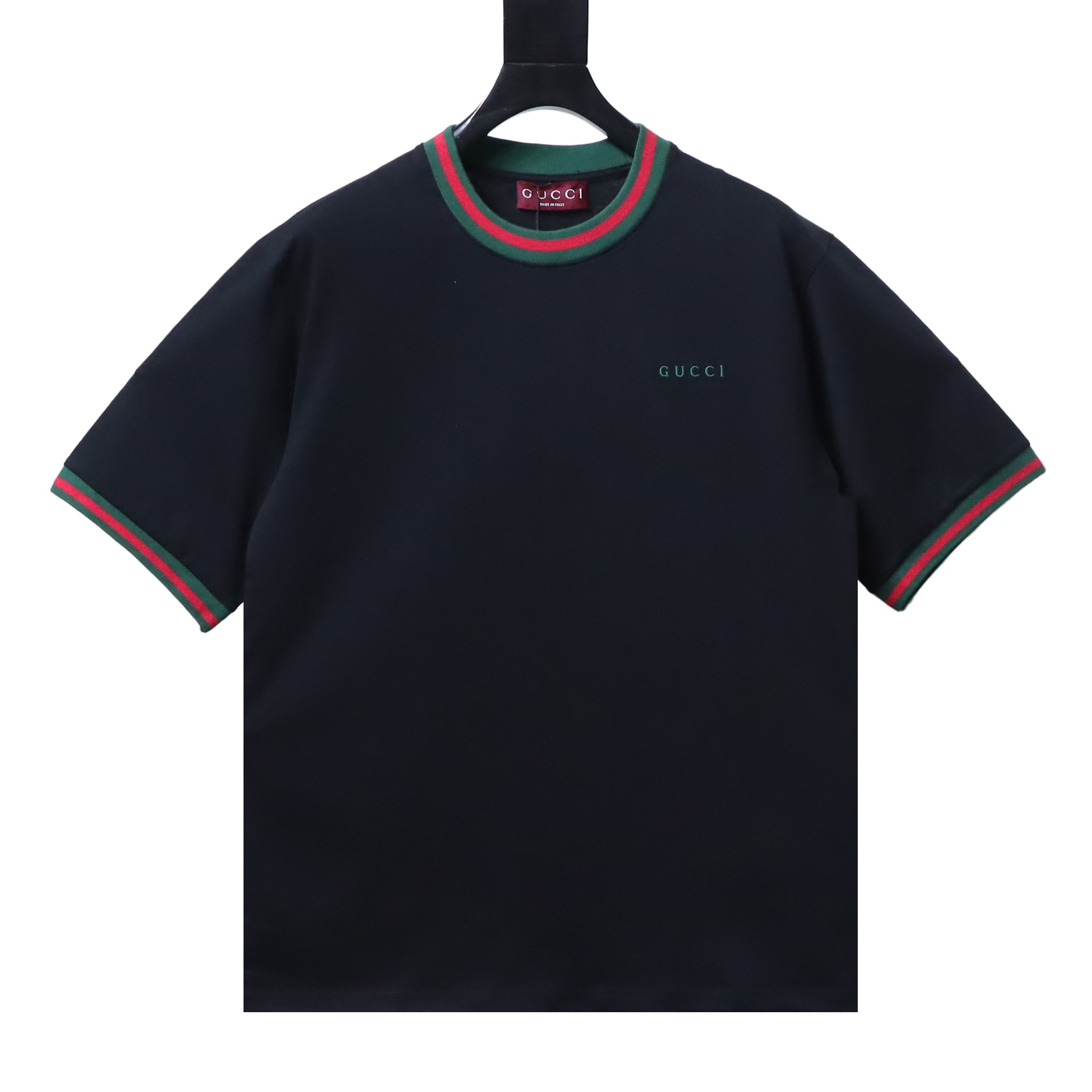 Gucci Embroidery Logo Green T-Shirt-DC2