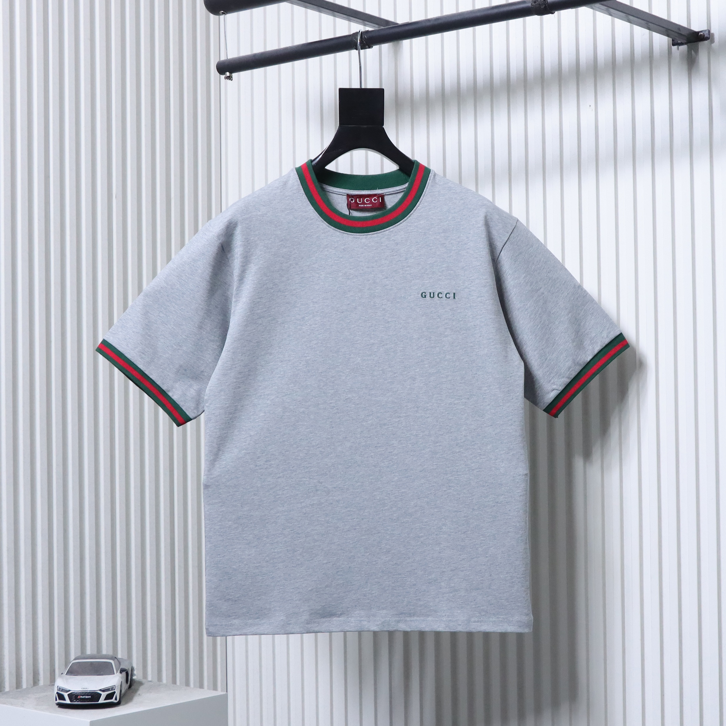 Gucci Embroidery Logo Green T-Shirt-DC3