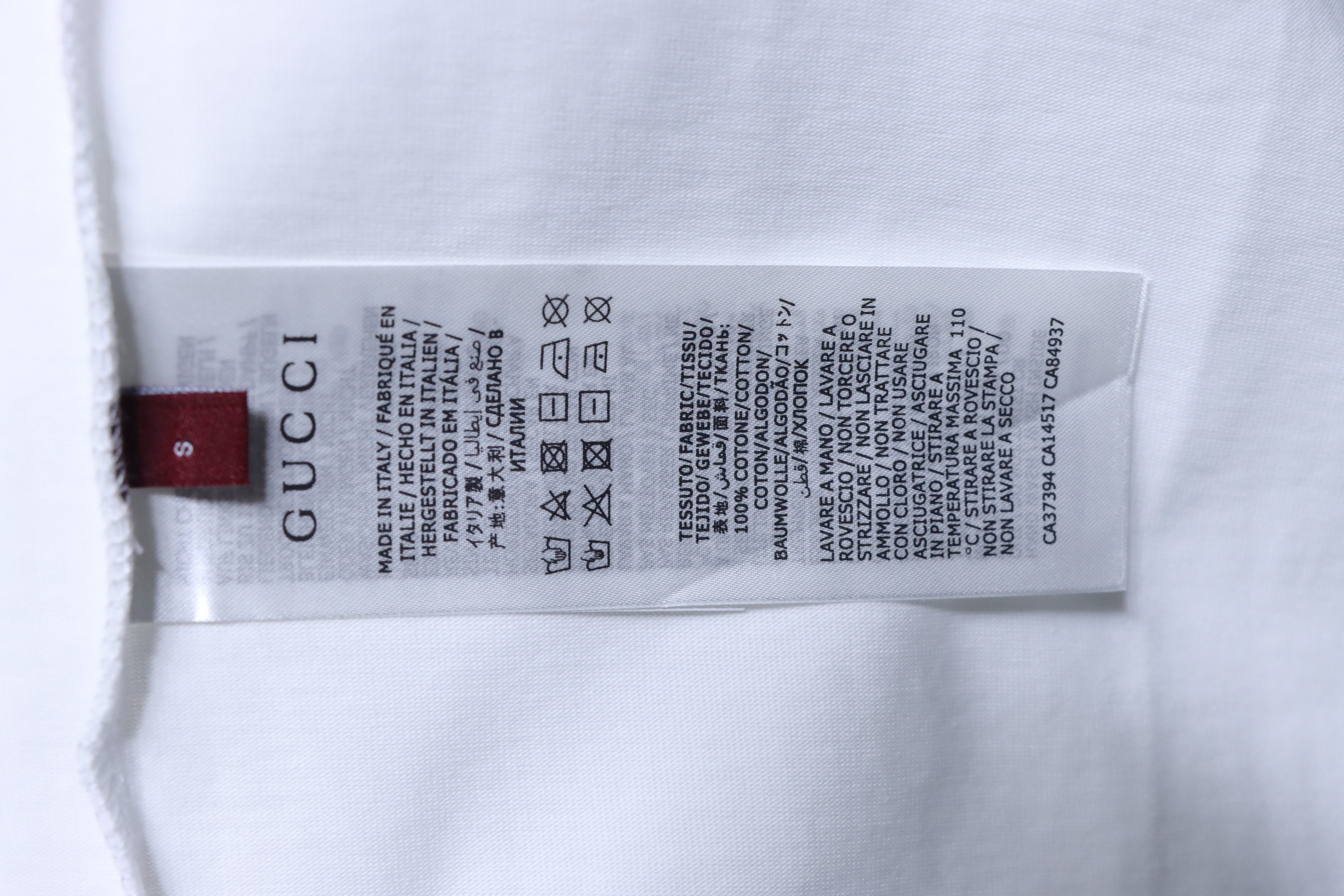     Gucci Varsity Colorblock Rib Collar 1921 GG Embroidery T-Shirt 01