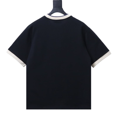 Top Quality     Gucci Varsity Colorblock Rib Collar 1921 GG Embroidery T-Shirt 02 02
