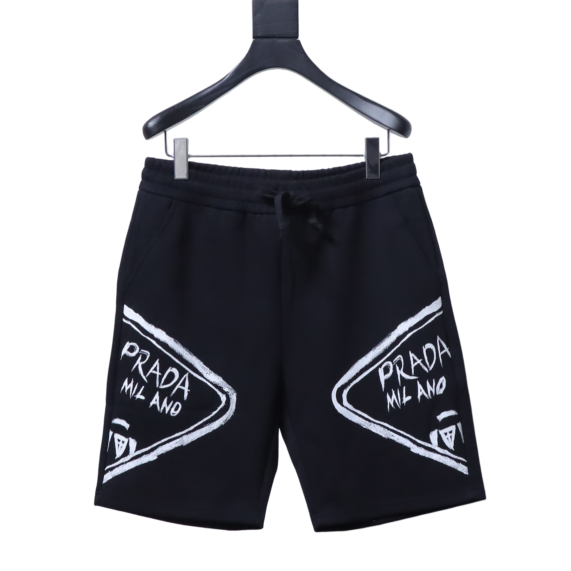 Prada Hand-Drawn Logo Shorts