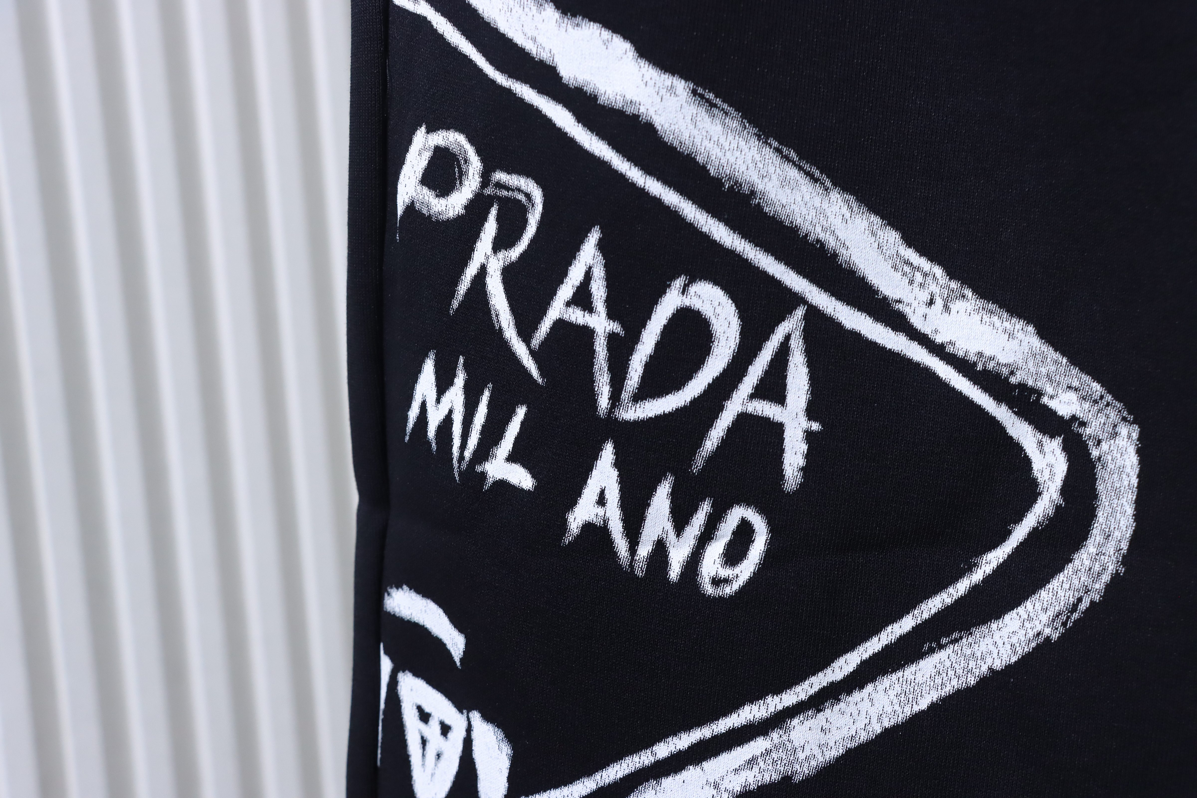 Prada Hand-Drawn Logo Shorts