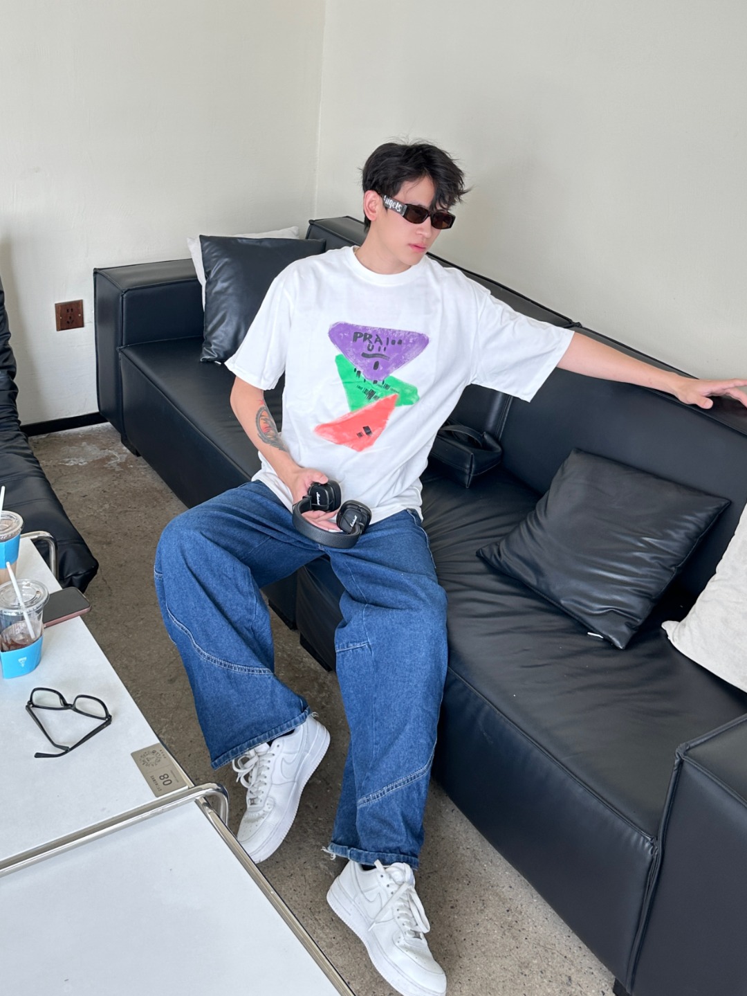  Prada Logo Print T-Shirt