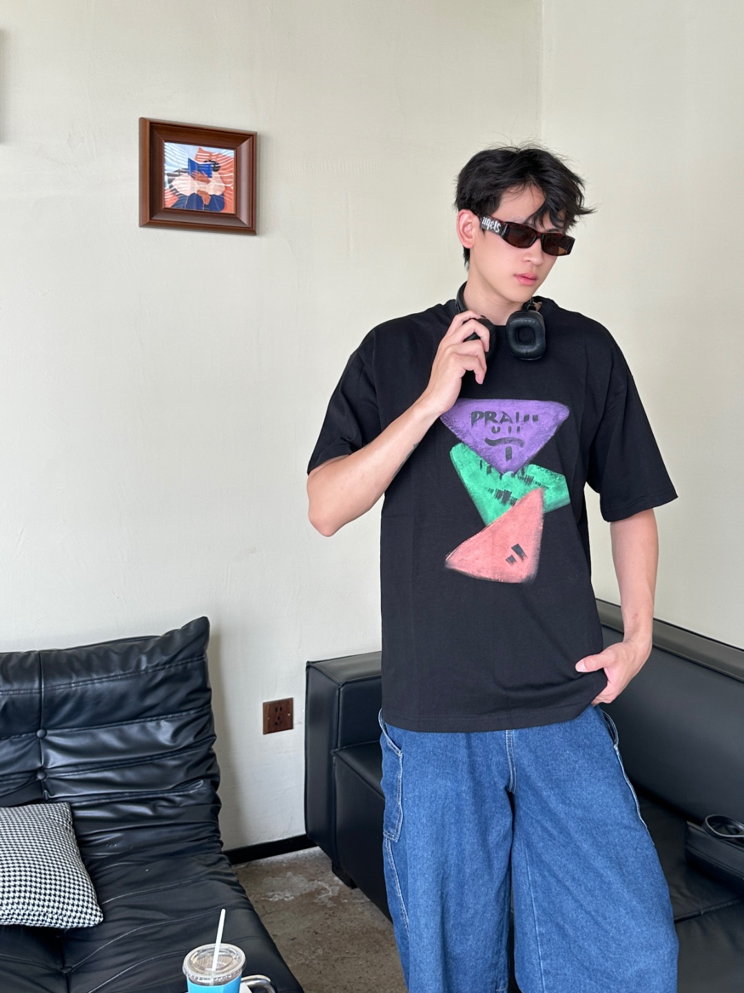  Prada Logo Print T-Shirt-DC2