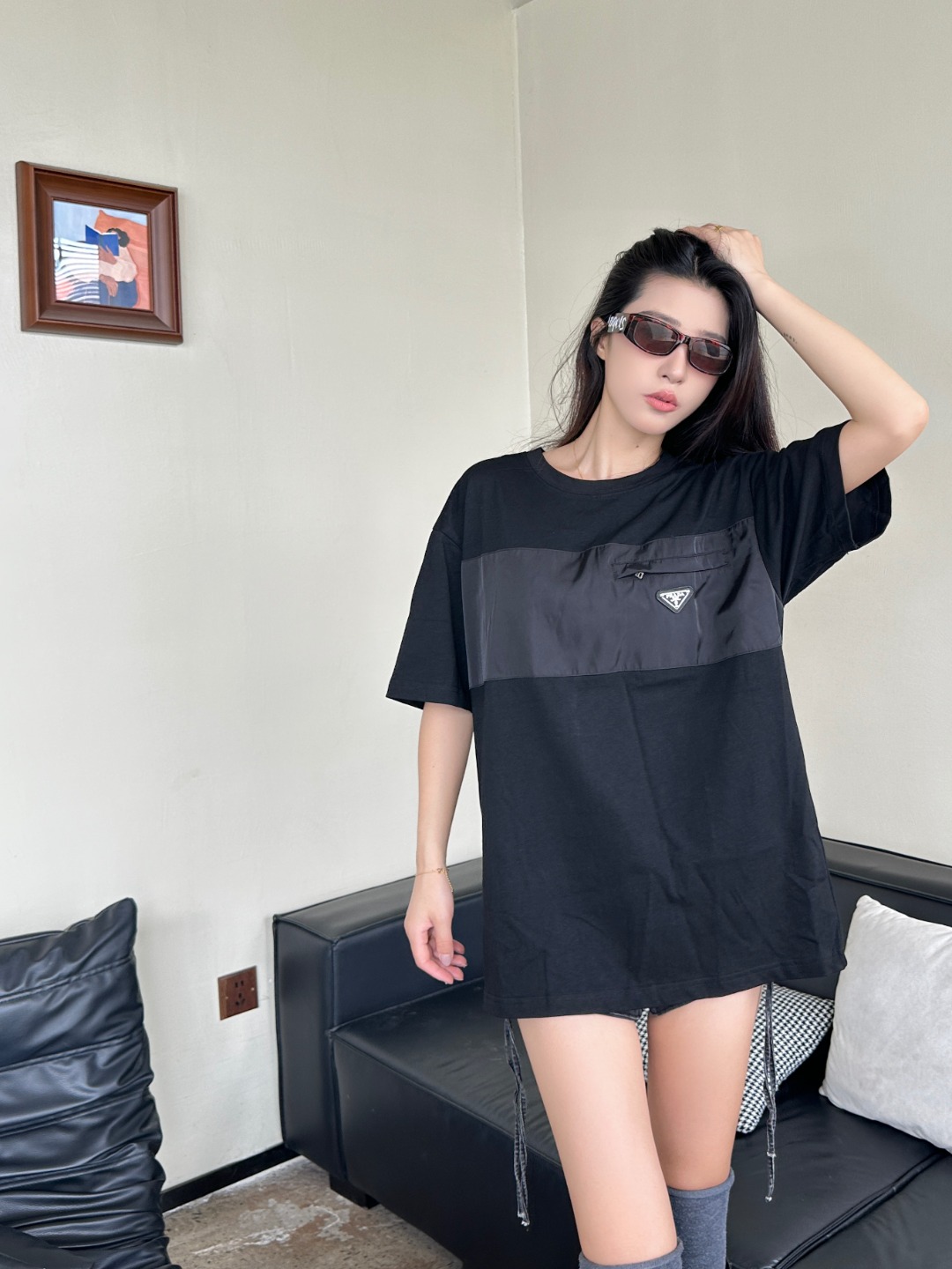  Prada Pocket Appliqué T-Shirt-DC2