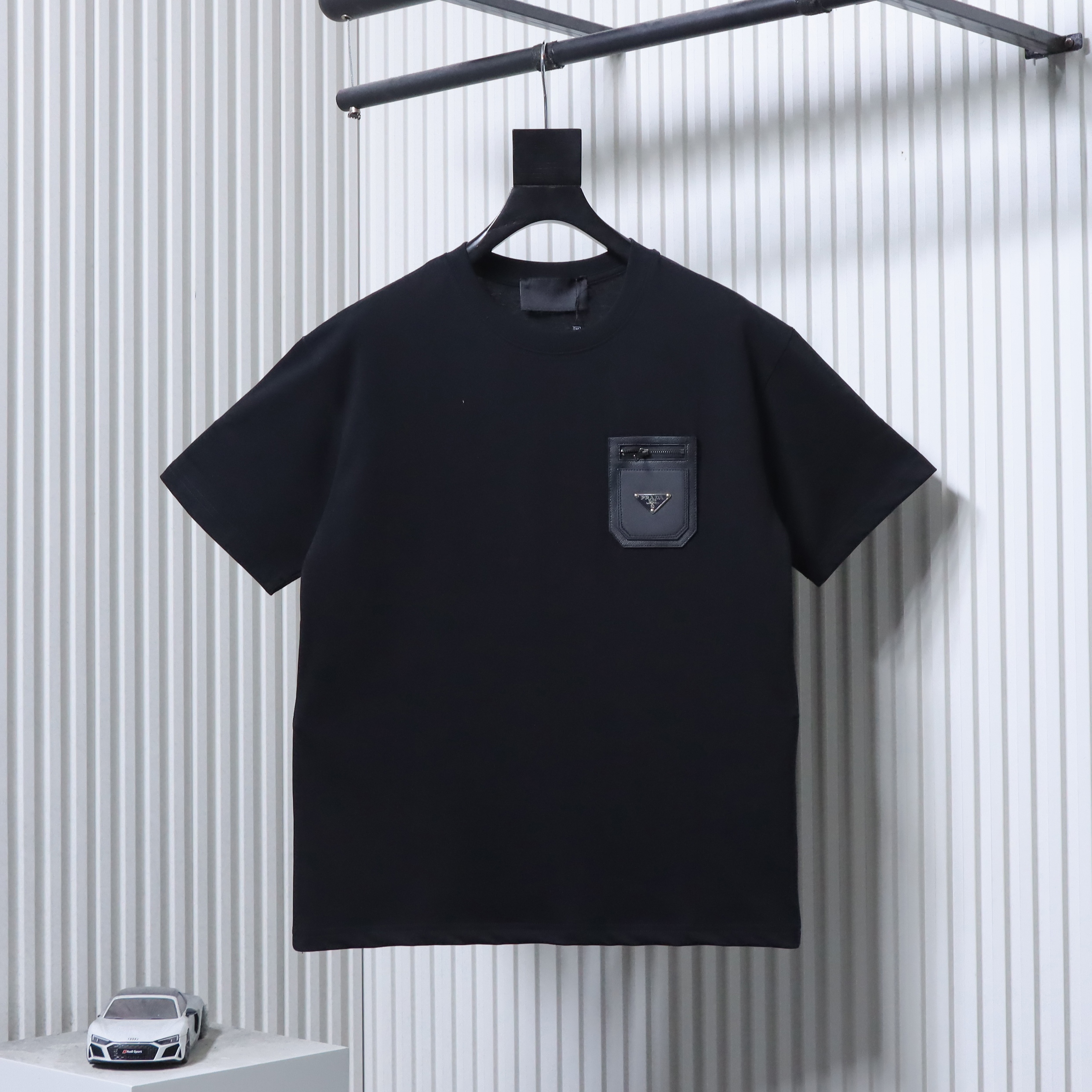  Prada Pocket Black T-Shirt-DC2