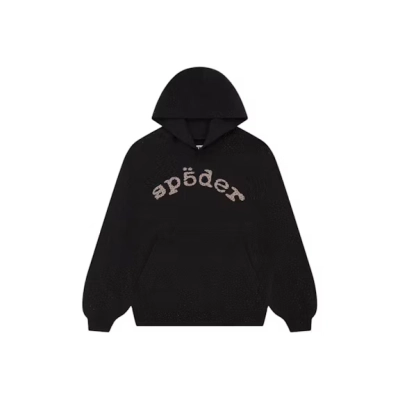 Top Quality     Sp5der VVS Hoodie Black 01