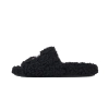 Balenciaga Furry Slide Black 654747 W2DO1 1096