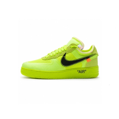 OWF Nike Air Force 1 Low Off-White Volt​ AO4606-700 01
