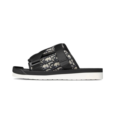 DIOR Alpha Oblique Slippers Black 3SA081YXV_H961 01