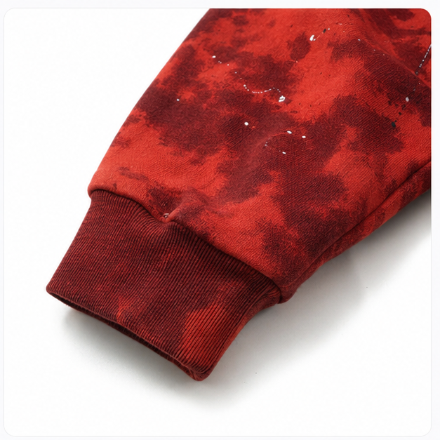 Hellstar Sports Tie-Dye Skull Hoodie Red