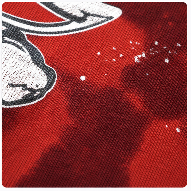 Hellstar Sports Tie-Dye Skull Hoodie Red