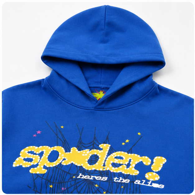 Sp5der Hoodie TC Blue