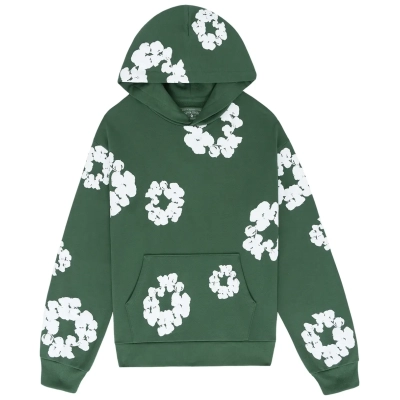 Top Quality Denim Tears The Cotton Wreath Sweat Suit Green 301-060-30 01