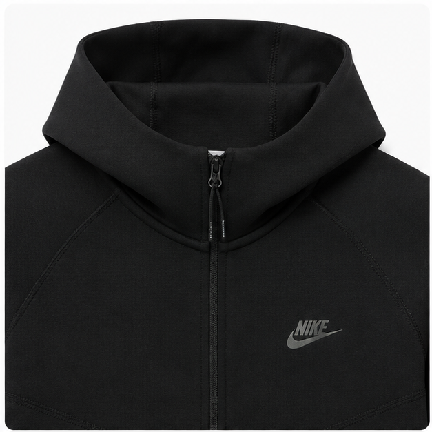 Nike Sportswear Tech Fleece Full-Zip Hoodie & Joggers Set Black FB7921-010/FB8002-010