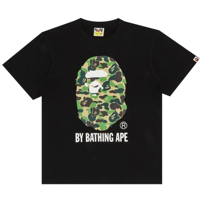 Top Quality BAPE ABC Camo By Bathing Ape Tee Black/Green 01
