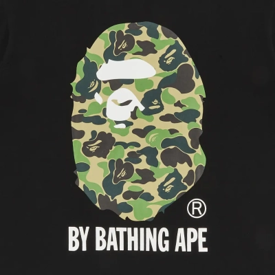 Top Quality BAPE ABC Camo By Bathing Ape Tee Black/Green 02