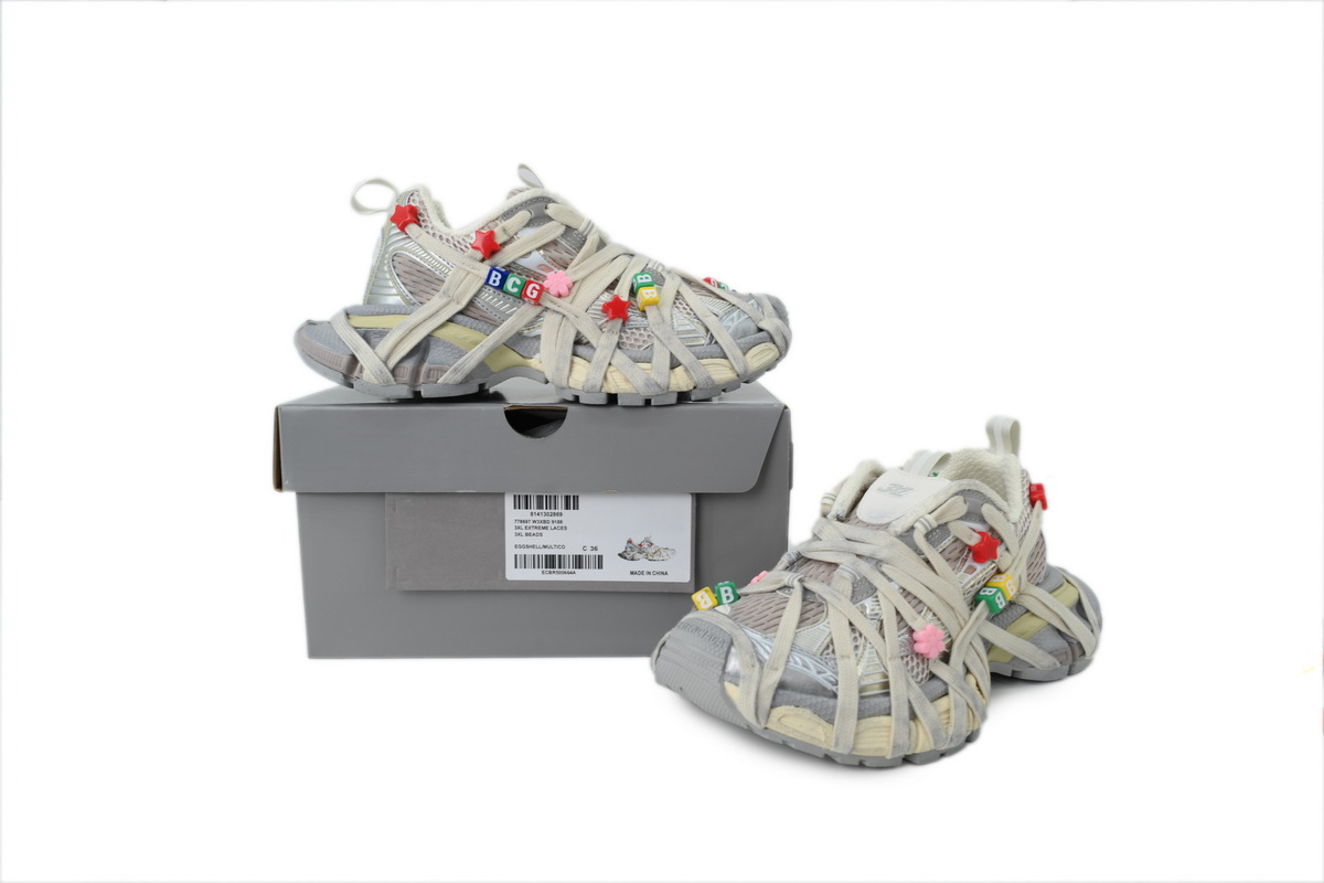 Balenciaga 3XL Extreme Lace Eggshell Multicolor 778698 W3XBD 9188