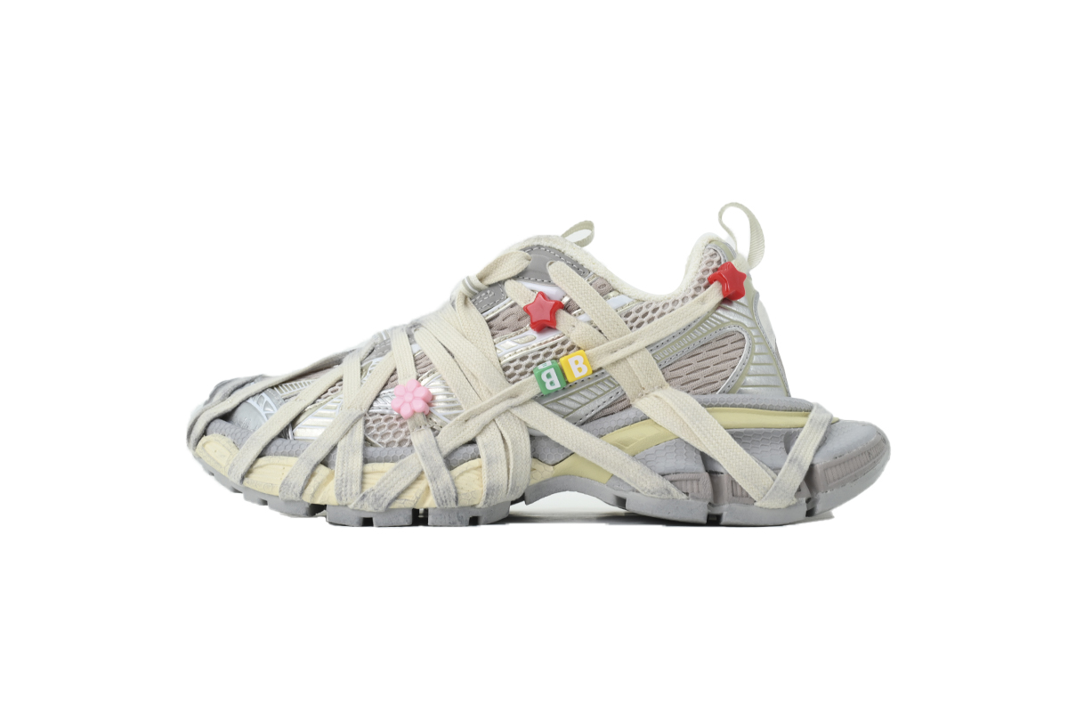 Balenciaga 3XL Extreme Lace Eggshell Multicolor 778698 W3XBD 9188