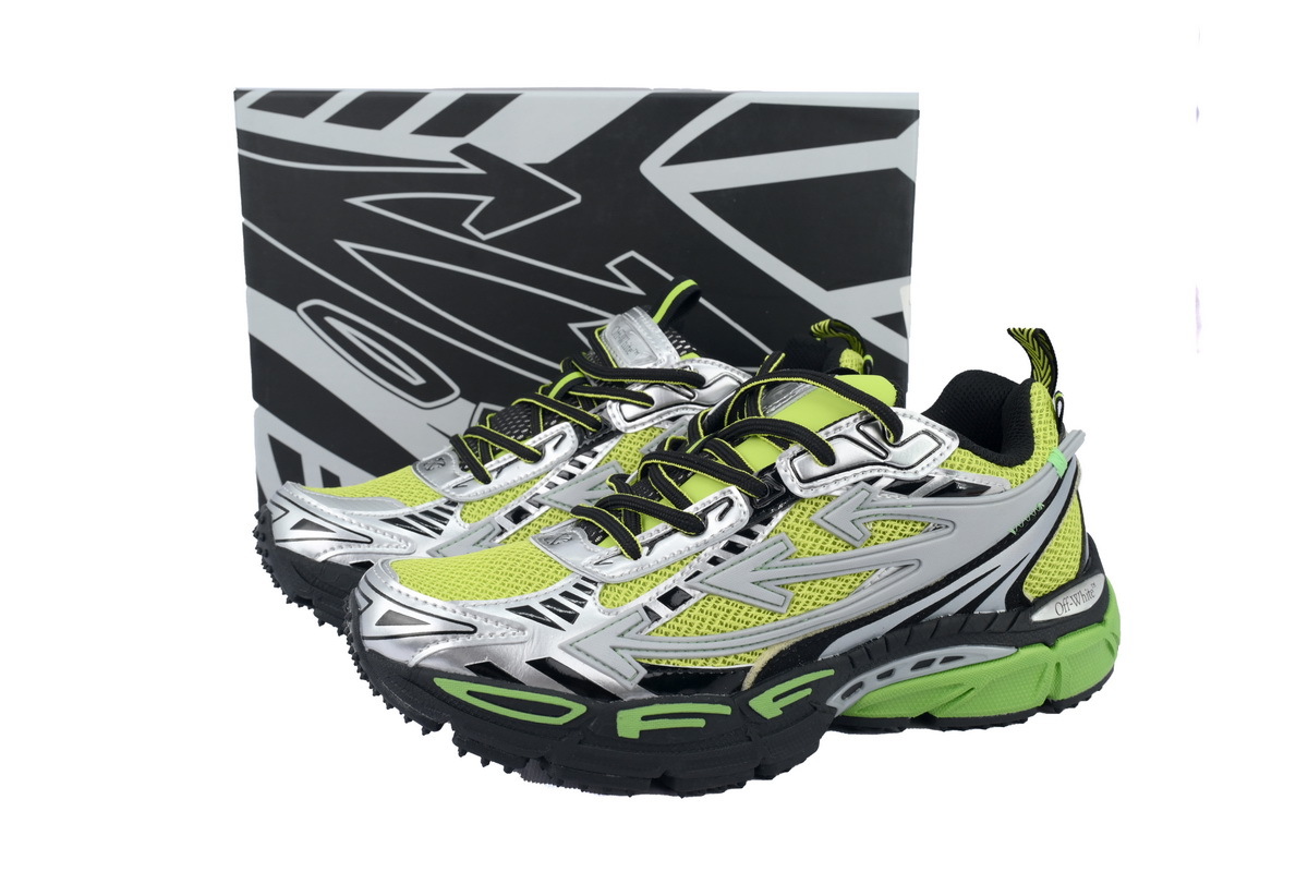    Pkgod OFF-WHITE Be Right Back Silver Green Fluo