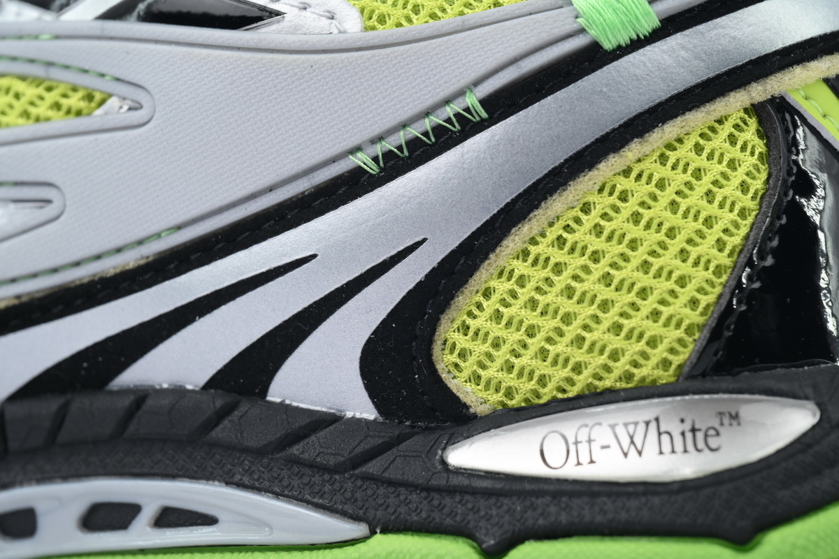    Pkgod OFF-WHITE Be Right Back Silver Green Fluo