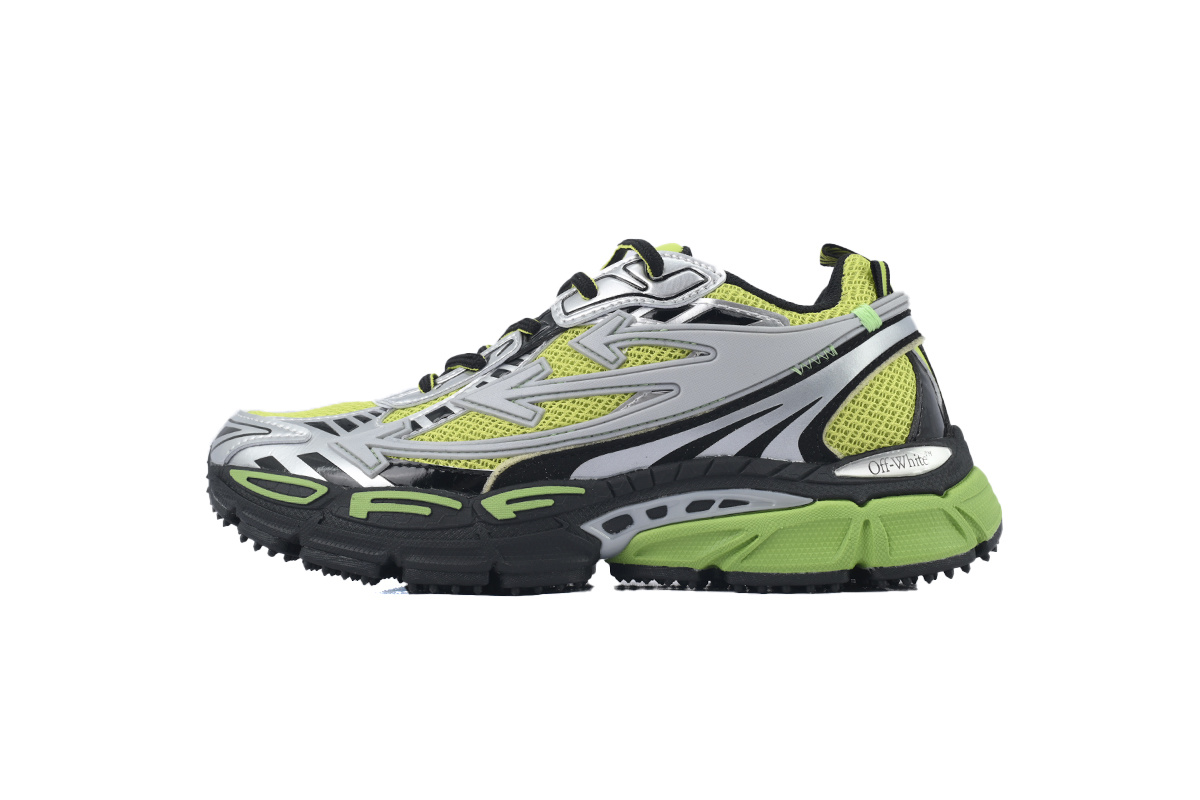    Pkgod OFF-WHITE Be Right Back Silver Green Fluo