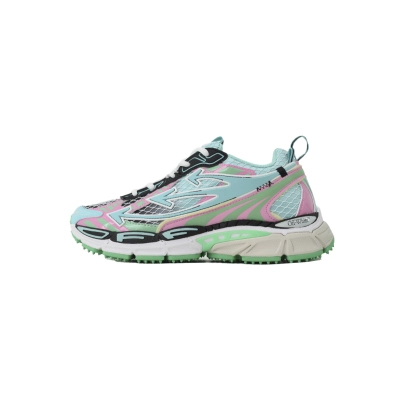 Pkgod Off-White Be Right Back fishnet sneakers Multicolored 01