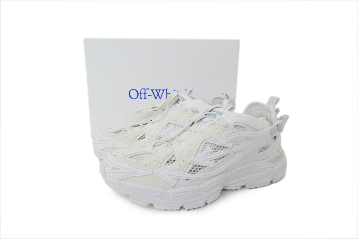 Pkgod Off-White Be Right Back Open Sneakers in WHITE