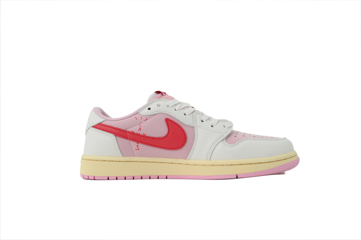 Jordan 1 Retro Low OG SP Travis Scott Sail Tropical Pink IQ7604-101 