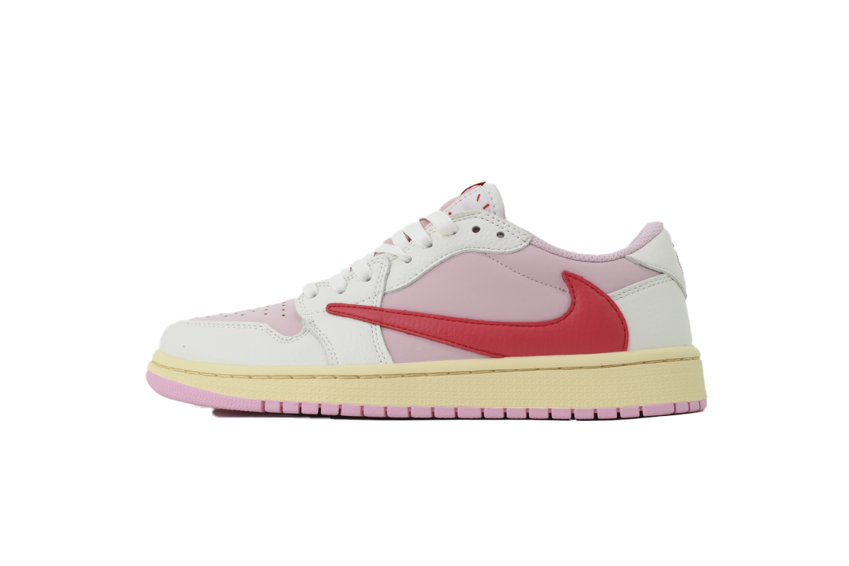 Jordan 1 Retro Low OG SP Travis Scott Sail Tropical Pink IQ7604-101 