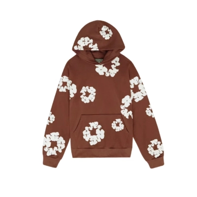 Top Quality Denim Tears The Cotton Wreath Sweat Suit Brown 01
