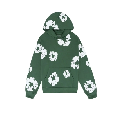Top Quality Denim Tears The Cotton Wreath Sweat Suit Green 301-060-30 01