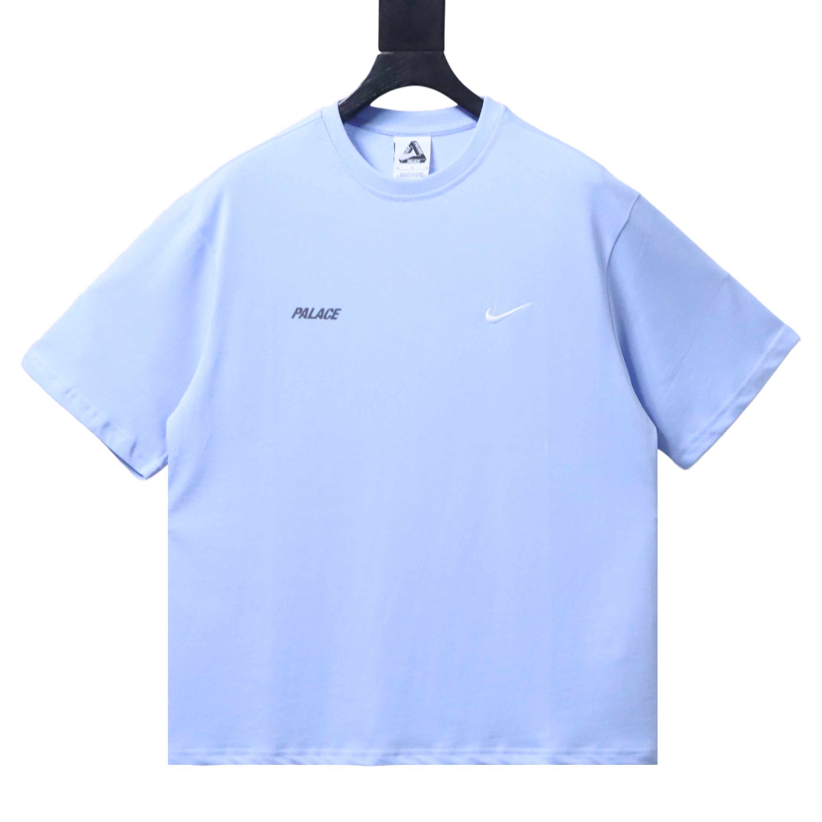 Top Quality Palace x Nike Font Swoosh T-shirt Sky Blue