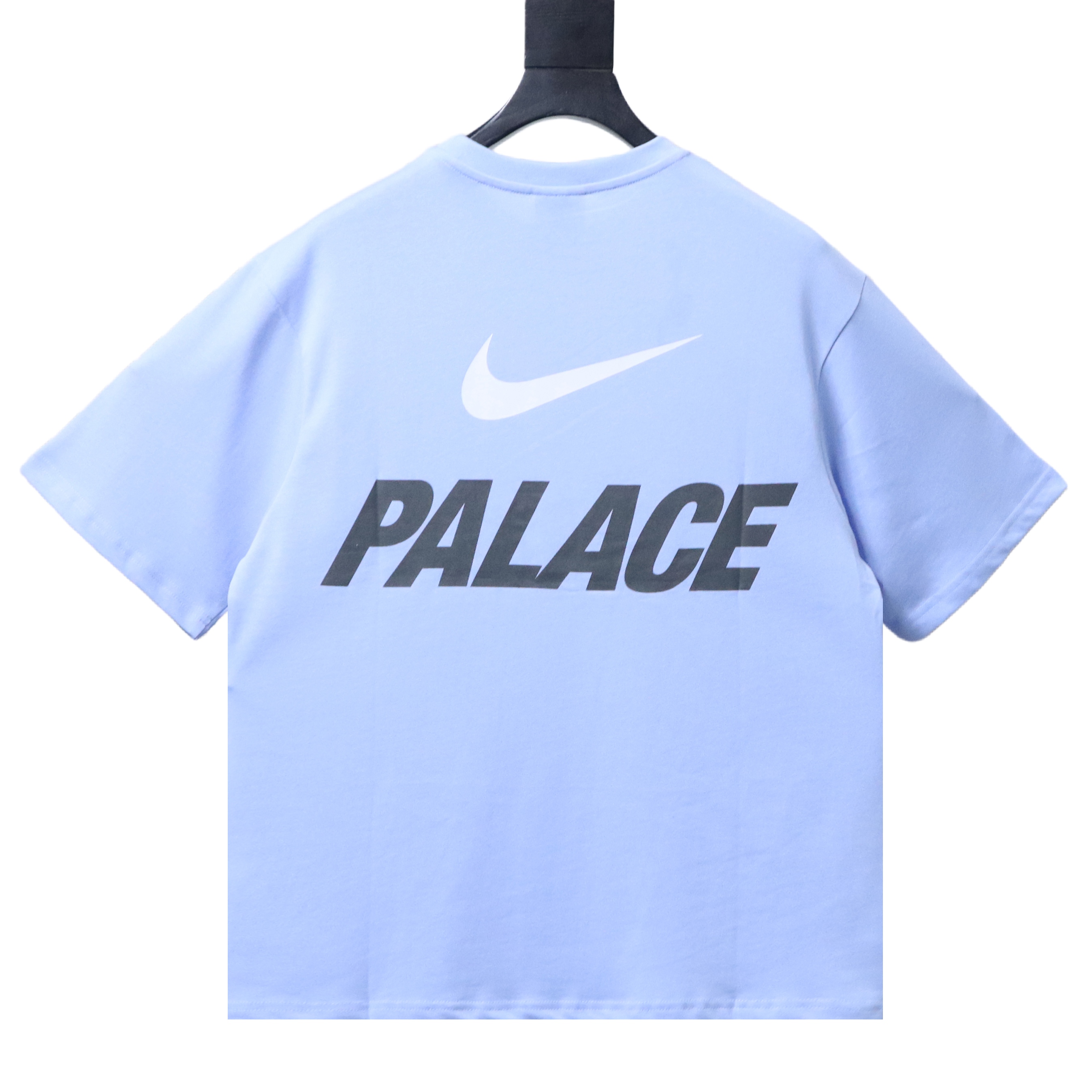 Top Quality Palace x Nike Font Swoosh T-shirt Sky Blue