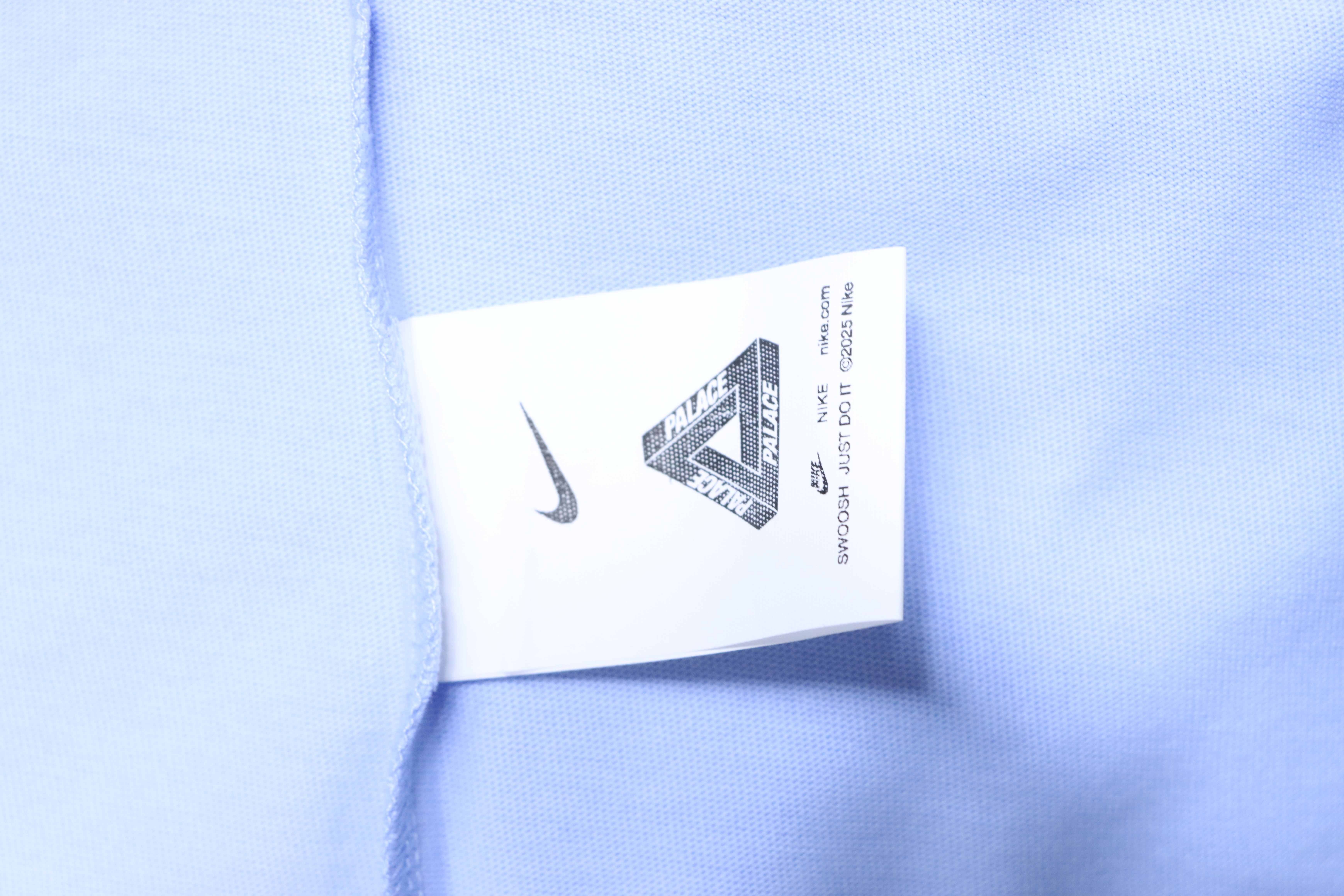 Top Quality Palace x Nike Font Swoosh T-shirt Sky Blue