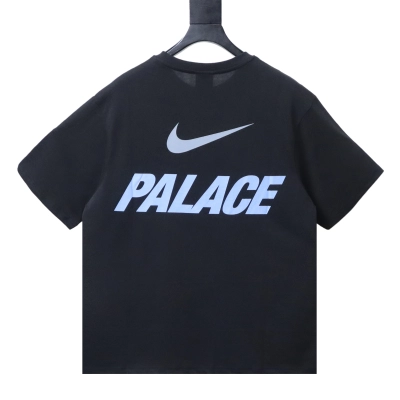 Top Quality Palace x Nike Font Swoosh T-shirt Black 02