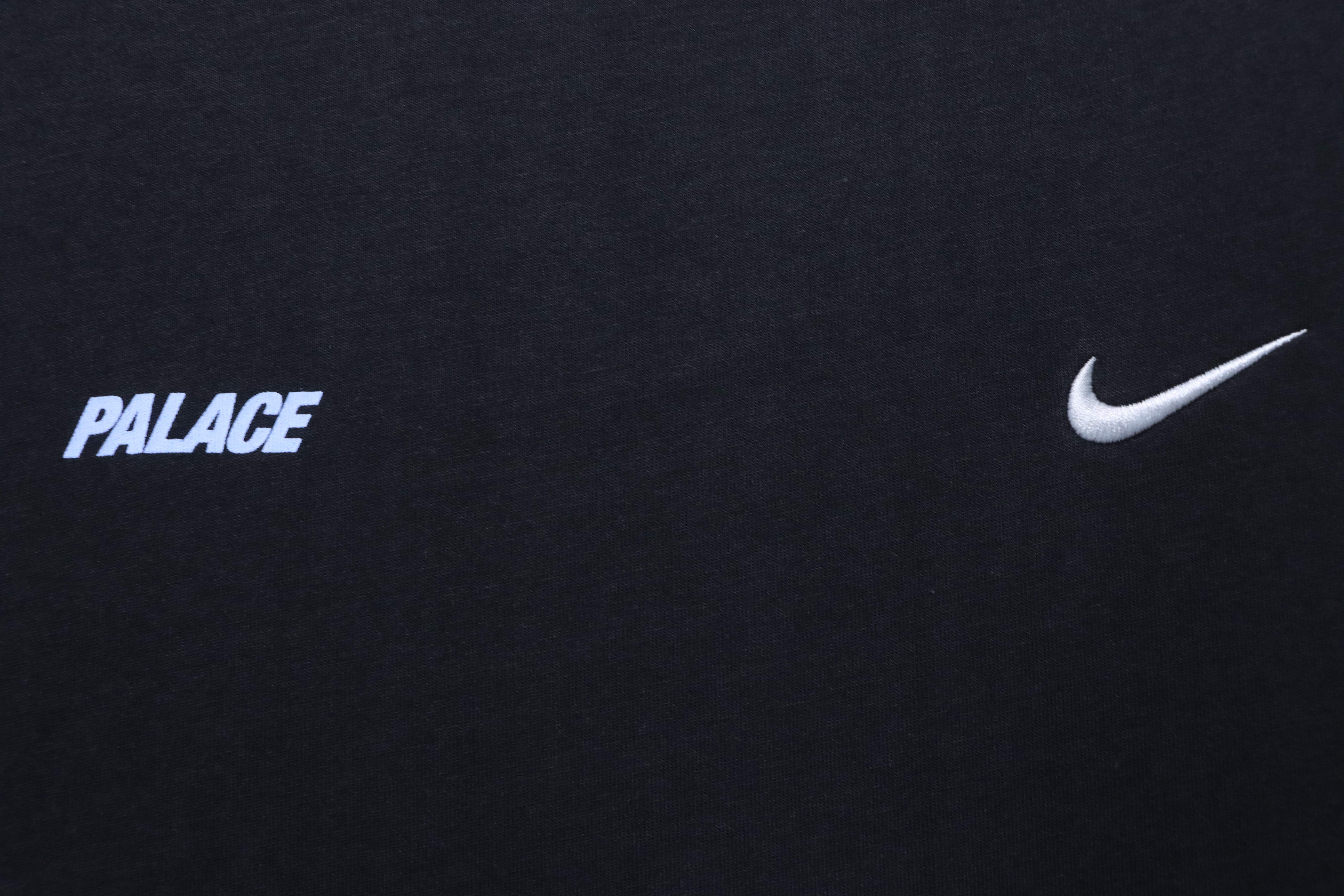 Top Quality Palace x Nike Font Swoosh T-shirt Black