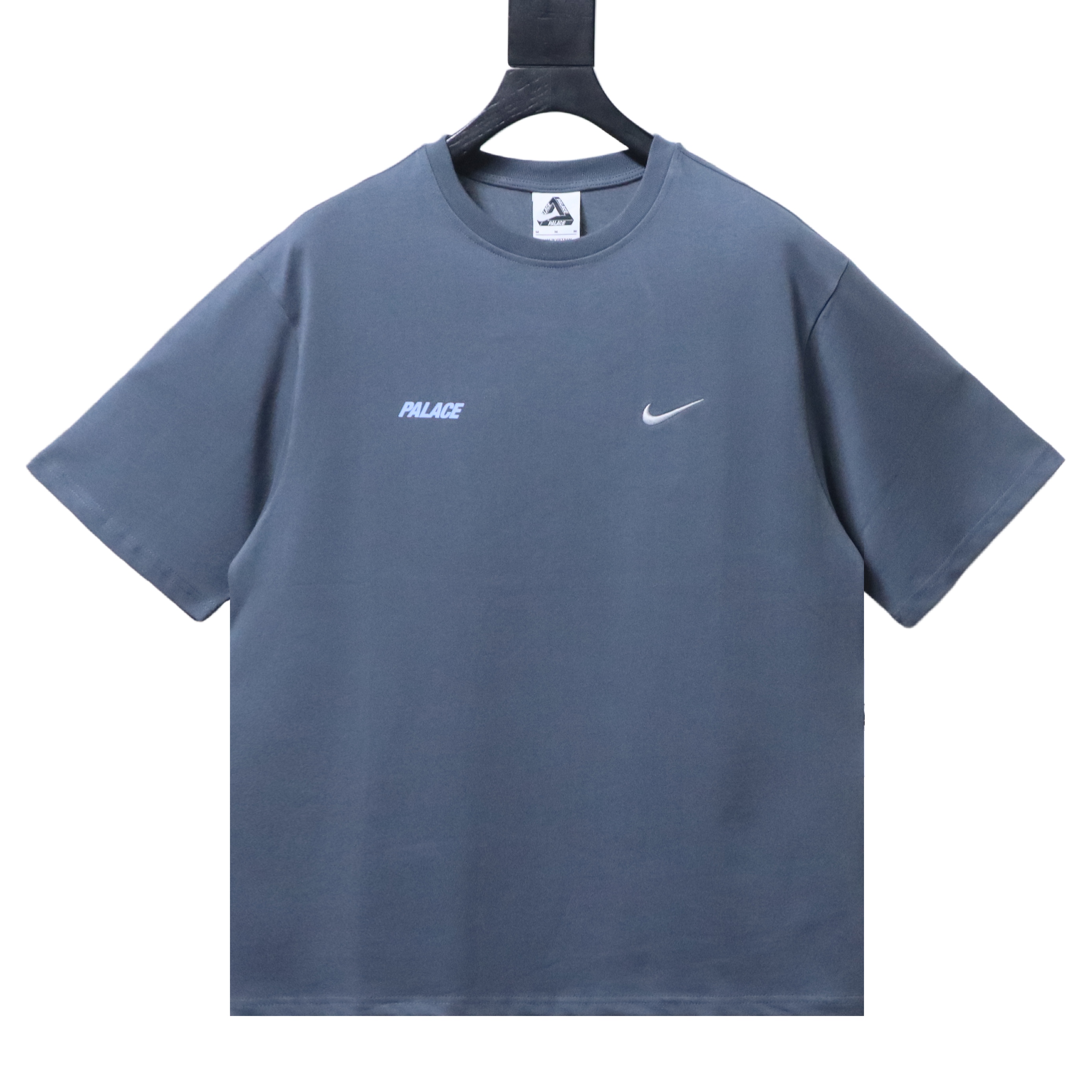 Top Quality Palace x Nike Font Swoosh T-shirt Charcoal