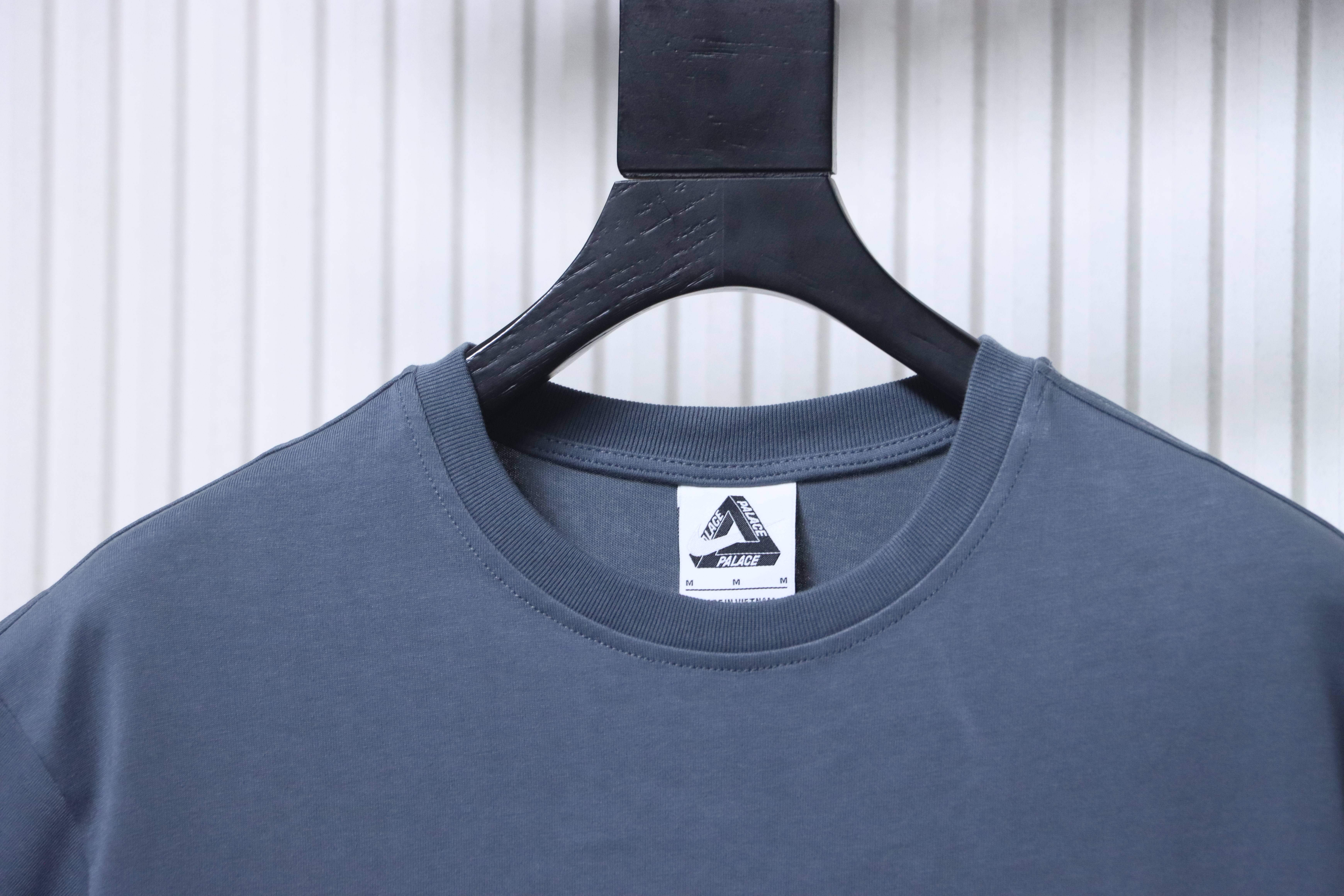 Top Quality Palace x Nike Font Swoosh T-shirt Charcoal