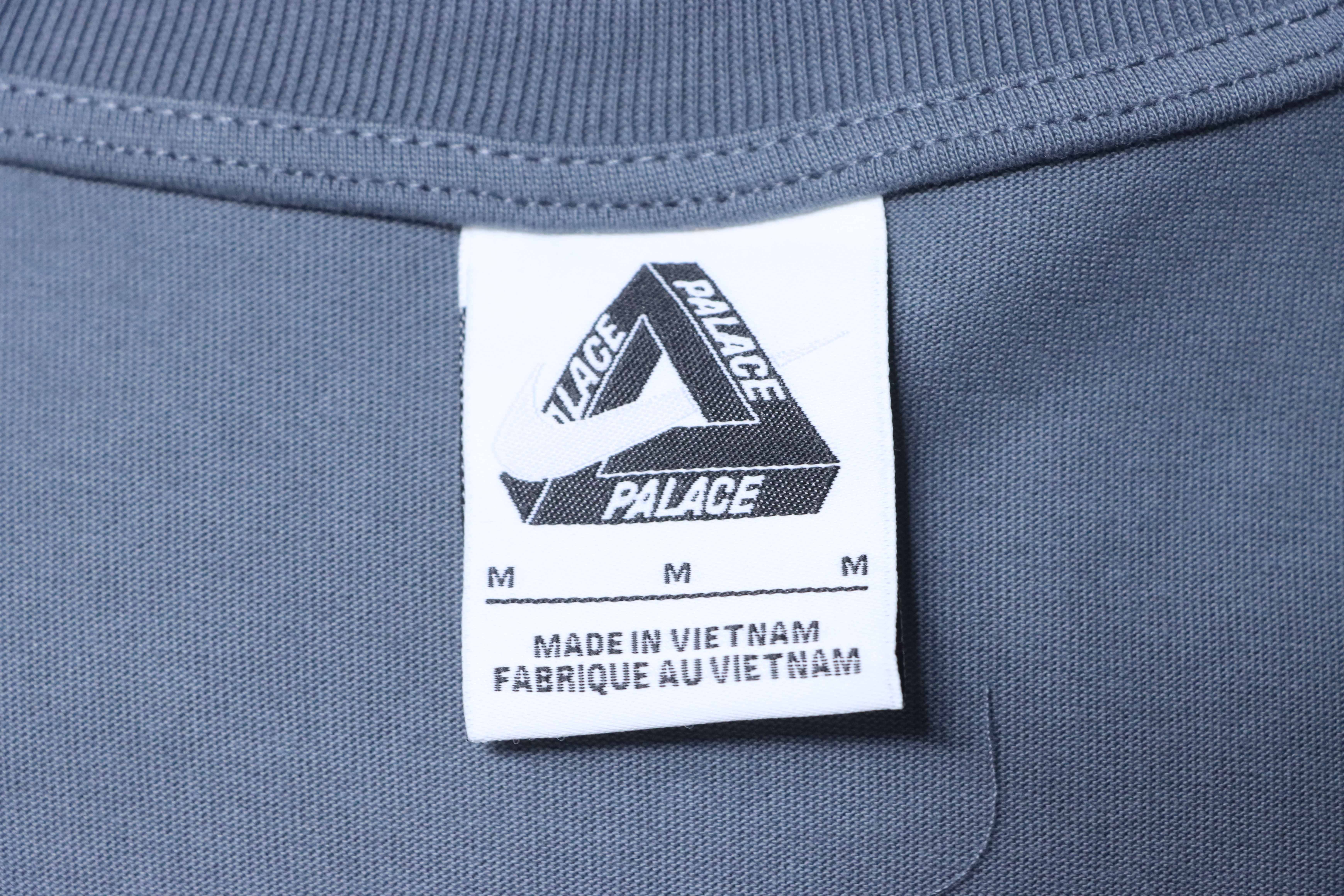 Top Quality Palace x Nike Font Swoosh T-shirt Charcoal