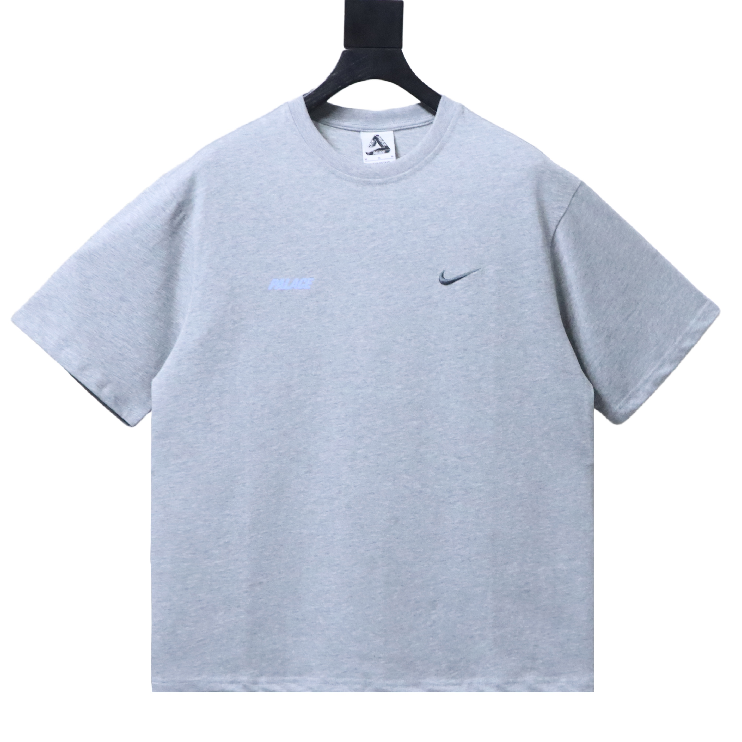 Top Quality Palace x Nike Font Swoosh T-shirt Grey Marl