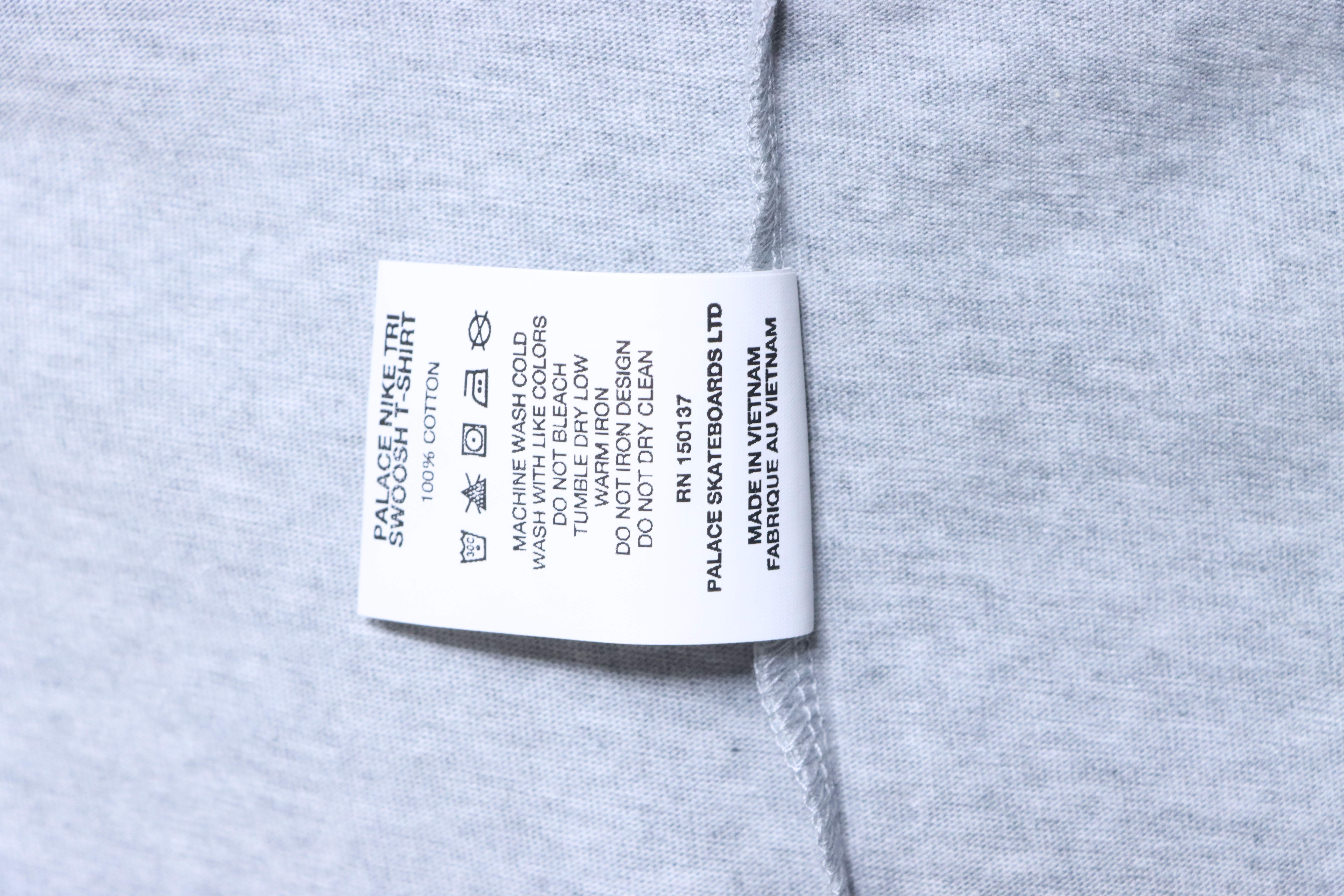 Top Quality Palace x Nike Font Swoosh T-shirt Grey Marl
