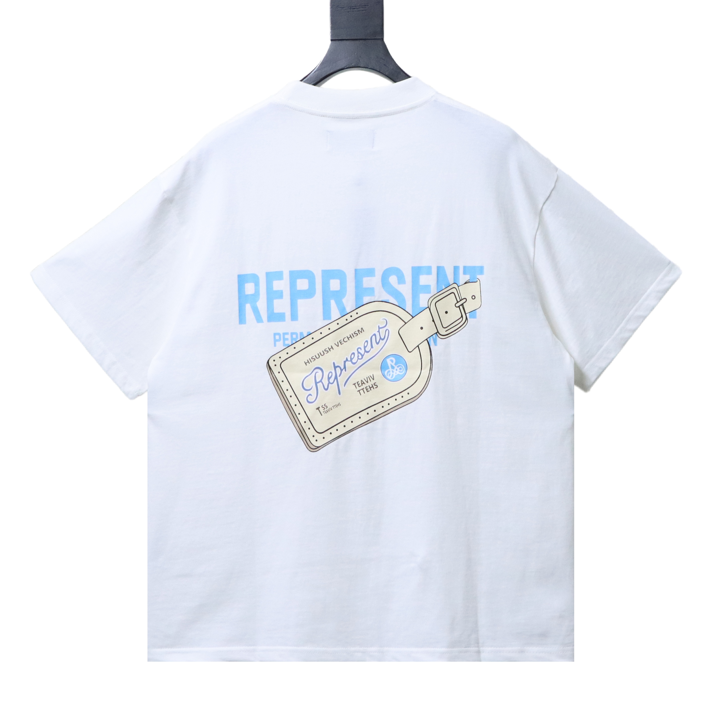 Top Quality Represent Luggage Tag T-shirt Antique White