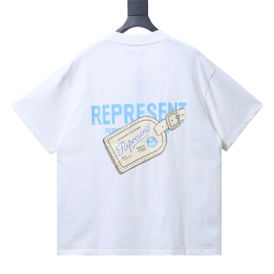 Top Quality Represent Luggage Tag T-shirt Antique White 02