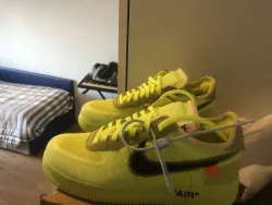Pkgod Nike Air Force 1 Low Off-White Volt review Gian Paolo