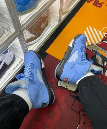 Pkgod Jordan 5 Retro  Retro UNC University Blue review Shamone Rambus