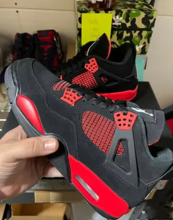  Pkgod Air Jordan 4 “Red Thunder”   review Shannon J Elvin